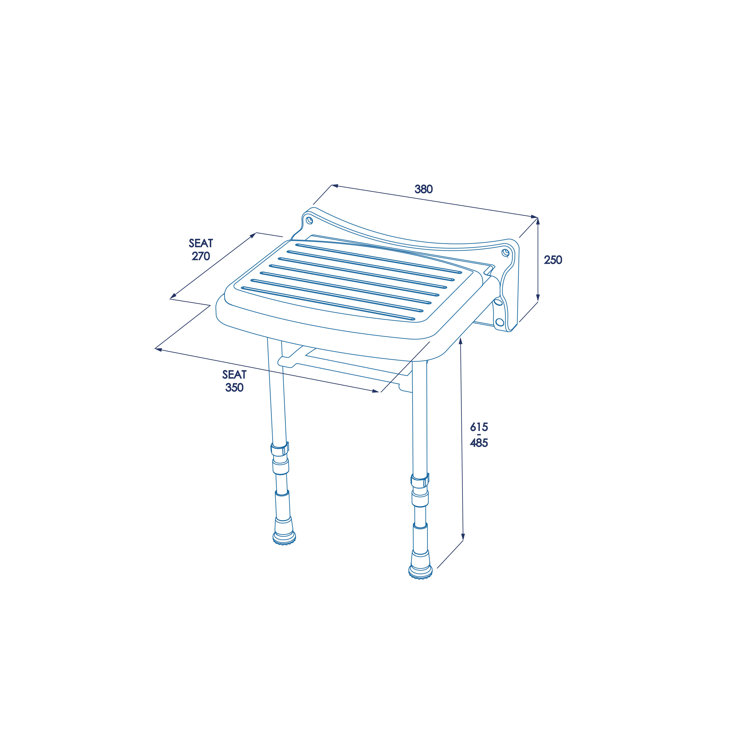 Croydex Wall Mounted Shower Chair Wayfair.co.uk